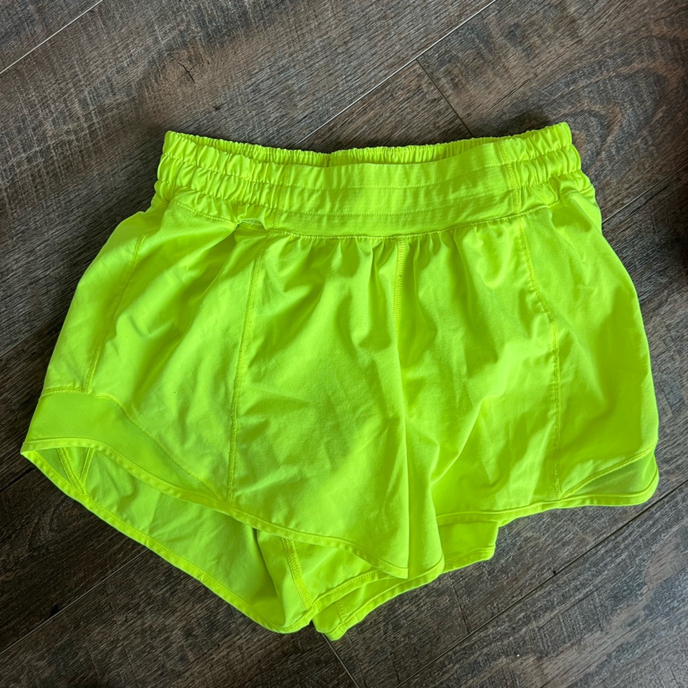 lululemon high liter yellow hotty hots